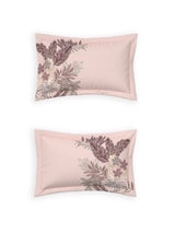 Decor Emerald Silver Pink Elemental Double Bed Sheet Set