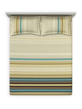 Decor Aurelia Yellow Cream Galaxy Double Bed Sheet Set