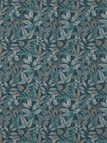 Decor Botanique Colonial Blue Galaxy Double Bed Sheet Set