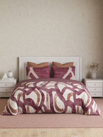 Decor Modernix Mauvewood Galaxy Double Bed Sheet Set