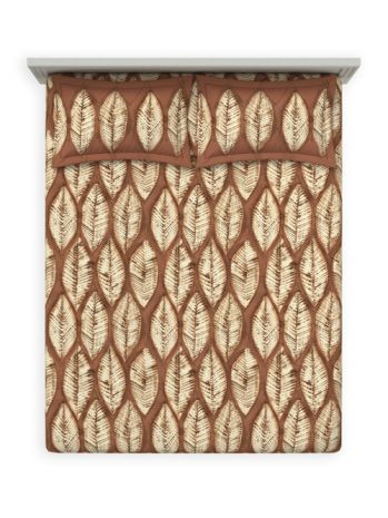 Decor Veloura Rust Galaxy Double Bed Sheet Set
