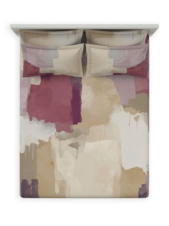 Decor Olympian Mauve Orion Double Bed Sheet Set