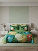 Decor Vivid Florals Forest Shade Orion Double Bed Sheet Set