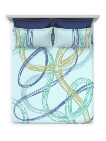 Decor Tangle Sky Light Orion Double Bed Sheet Set