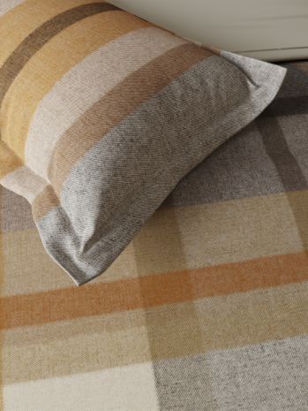 Decor Checkmate Apple Cinnamon Orion Double Bed Sheet Set