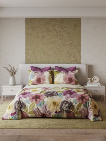 Decor Arena Plum Wine Orion Double Bed Sheet Set