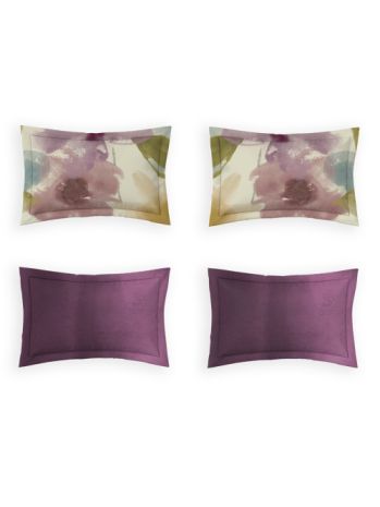 Decor Arena Plum Wine Orion Double Bed Sheet Set