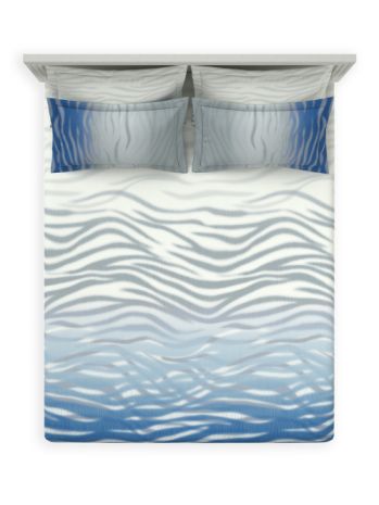 Decor Waves Palace Blue Orion Double Bed Sheet Set