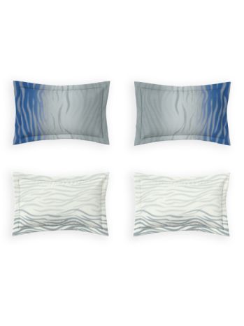 Decor Waves Palace Blue Orion Double Bed Sheet Set