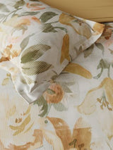 Decor Prim Rose Apricot Tan Orion Double Bed Sheet Set