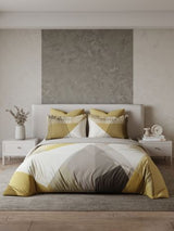 Decor Diamond Cut Ochre Orion Double Bed Sheet Set
