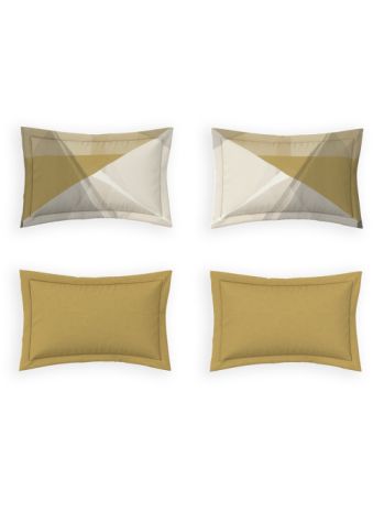 Decor Diamond Cut Ochre Orion Double Bed Sheet Set