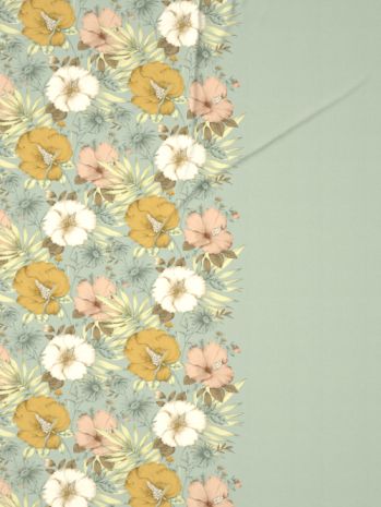 Decor Floral Valley Fog Green Orion Double Bed Sheet Set