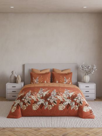 Decor Forest Glory Autumn Leaf Maxima Double Bed Sheet Set