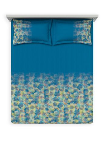 Decor Modish Methyl Blue Maxima Double Bed Sheet Set