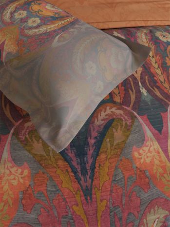 Decor Ethnic Grace Sun Orange Maxima Double Bed Sheet Set