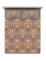 Decor Ethnic Grace Sun Orange Maxima Double Bed Sheet Set