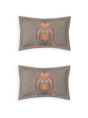 Decor Ethnic Grace Sun Orange Maxima Double Bed Sheet Set