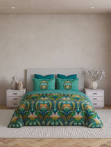 Decor Ethnic Grace Teal Maxima Double Bed Sheet Set