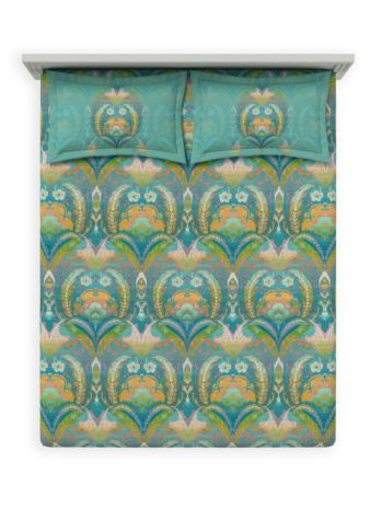 Decor Ethnic Grace Teal Maxima Double Bed Sheet Set