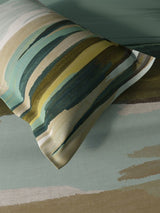 Decor Brushline Teal Green Double Bed Sheet Set