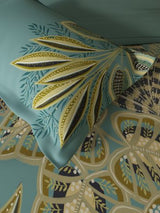 Decor Leaflane Aqua Premier Double Bed Sheet Set