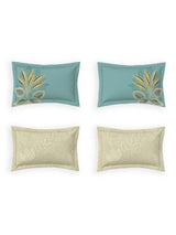 Decor Leaflane Aqua Premier Double Bed Sheet Set