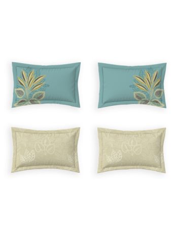 Decor Leaflane Aqua Premier Double Bed Sheet Set