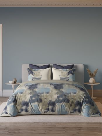 Decor Artis Pastel Blue Premier Double Bed Sheet Set