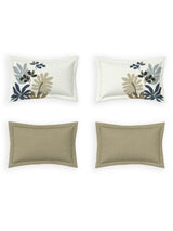 Decor Tropic Haven Khaki Platinum Double Bed Sheet Set