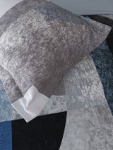 Decor Arcadia Metallic Blue Platinum Double Bed Sheet Set