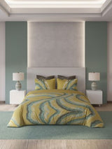 Decor Meadow Flow Vegas Gold Platinum Double Bed Sheet Set