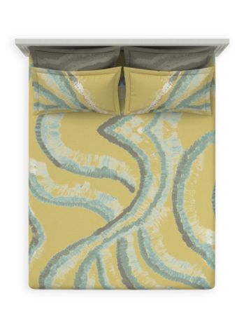Decor Meadow Flow Vegas Gold Platinum Double Bed Sheet Set