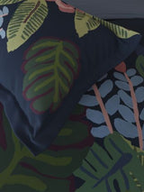Decor Midnight Bloom Indigo Platinum Double Bed Sheet Set