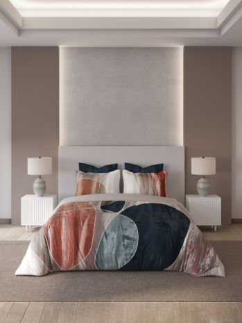 Decor Ignite Deep Sea Platinum Double Bed Sheet Set