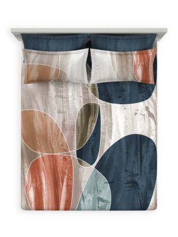 Decor Ignite Deep Sea Platinum Double Bed Sheet Set