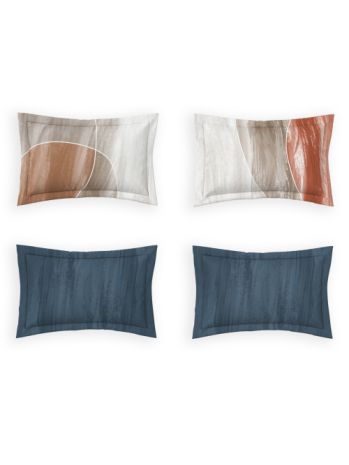 Decor Ignite Deep Sea Platinum Double Bed Sheet Set