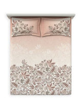 Decor Sylva Silver Pink Primary Double Bed Sheet Set