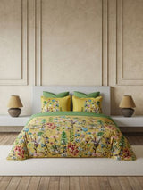Decor Camellia Misted Yellow Primary Double Bed Sheet Set