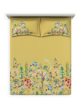 Decor Camellia Misted Yellow Primary Double Bed Sheet Set