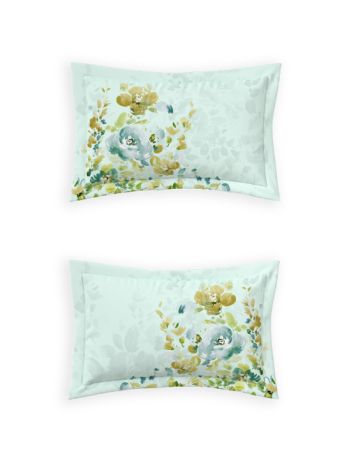 Decor Florae Aqua Glass Primary Double Bed Sheet Set