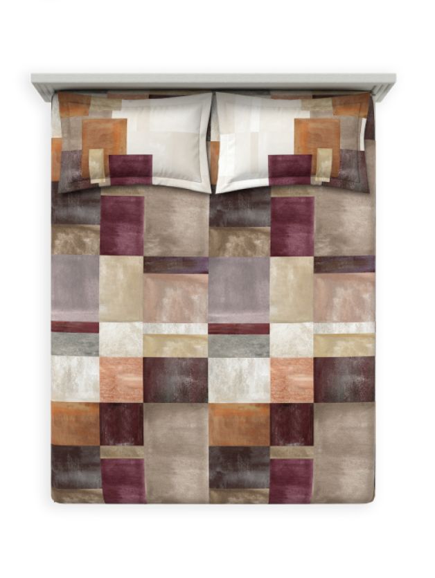 Decor Vectora Mauve Duble Bed Sheet Set