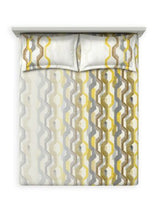 Decor Novae Ceylon Yellow Primary Double Bed Sheet Set