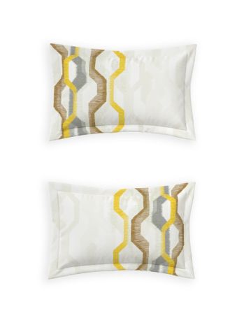 Decor Novae Ceylon Yellow Primary Double Bed Sheet Set