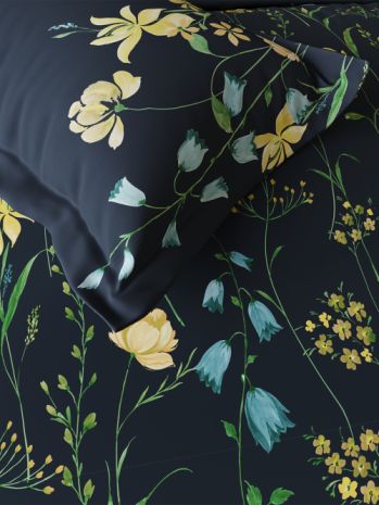 Decor Bloomie Navy Primary Double Bed Sheet Set