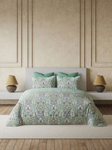 Decor Ethnic Edit Mint Green Primary Double Bed Sheet Set
