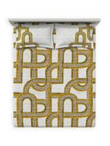 Decor Enora Ochre Primary Double Bed Sheet Set
