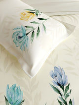 Decor Bloom Drift Blue Bell Double Bed Sheet Set