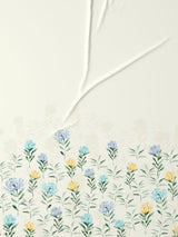 Decor Bloom Drift Blue Bell Double Bed Sheet Set
