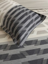 Decor Linear Fade Dark Slate Radiance Double Bed Sheet Set